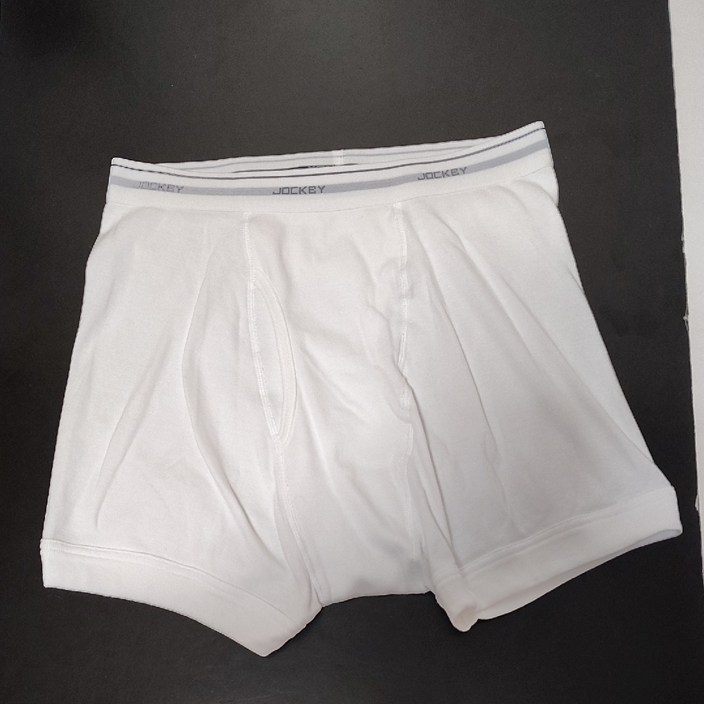 New Jockey Men's Classic White Boxer Briefs 3-Pairs  Sz 32-34 - Picture 7 of 9